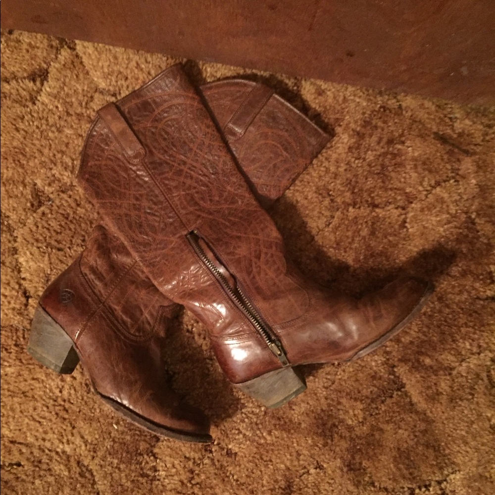 Ariat knee high cowboy boots
